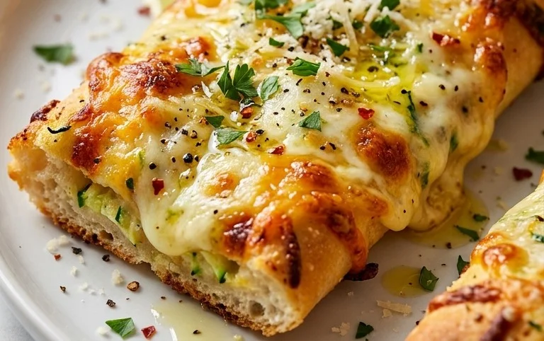 Cheesy Zucchini Breadsticks