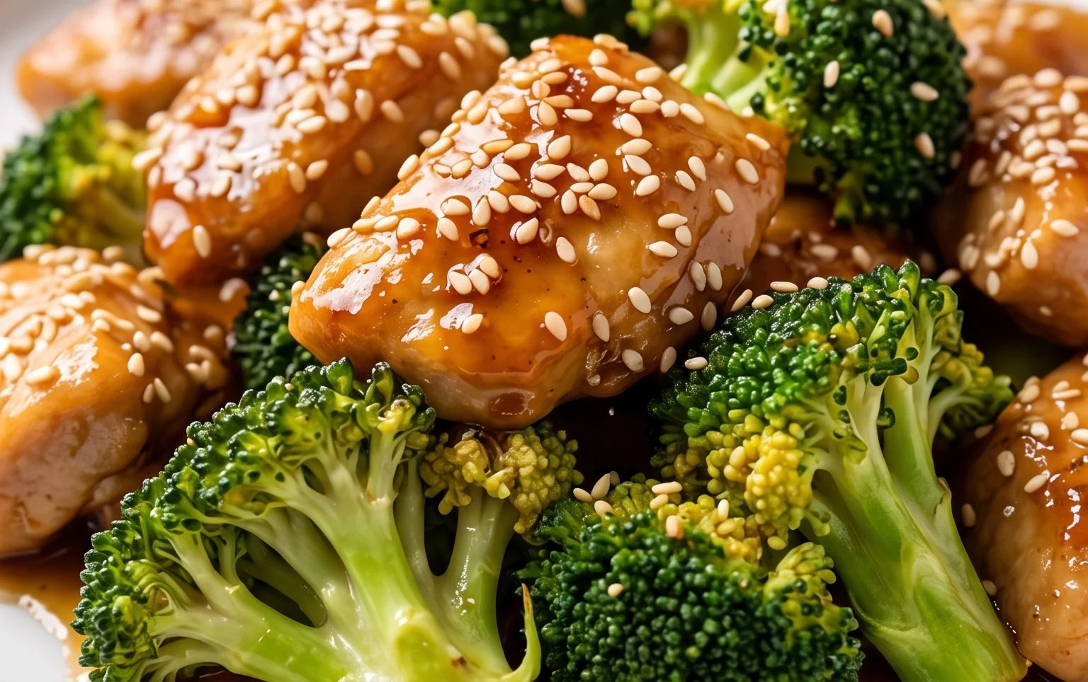 Honey Sesame Chicken and Broccoli