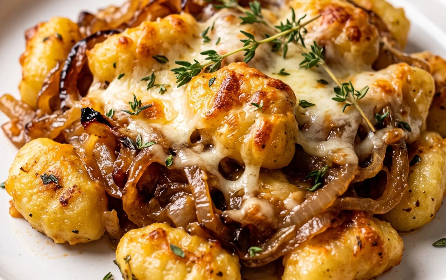 Baked French Onion Gnocchi