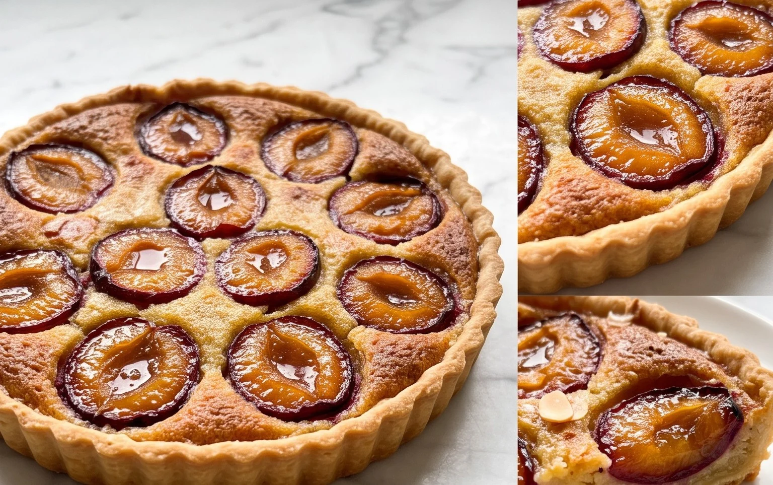 Tarte aux Prunes et Frangipane : Recette Classique Française